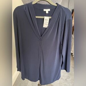 NWT. Charter club brand. Blue tunic. Dress up or wear with jeans!